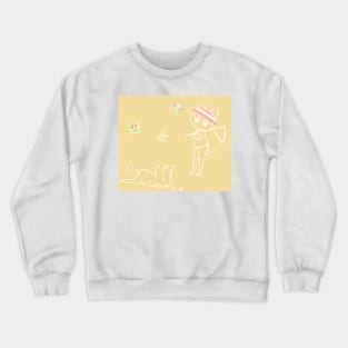 Bug catcher pattern Crewneck Sweatshirt